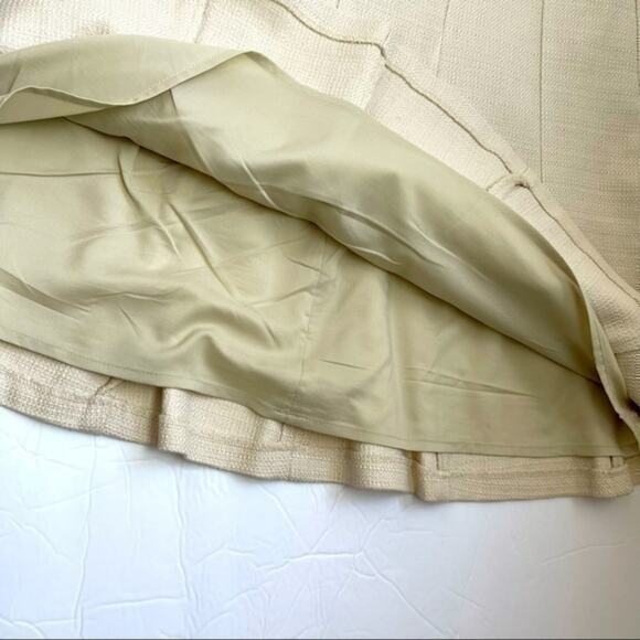 Banana Republic Cream Paneled‎ 100% Cotton Career Academia Skirt NWOT Size 6 - Picture 6 of 10